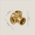 4-Fach Verbinder 90° – Gold