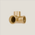 3-Fach Verbinder 90° – Gold