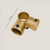 Fitting 3-Fach Eck Klemme Offen – Gold