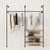KIM 2 OAK 3 Garderobe Metall Holz