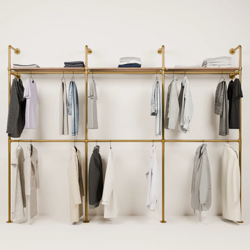 KIM DOUBLE 3 OAK – 3 ripiani superiori | oro