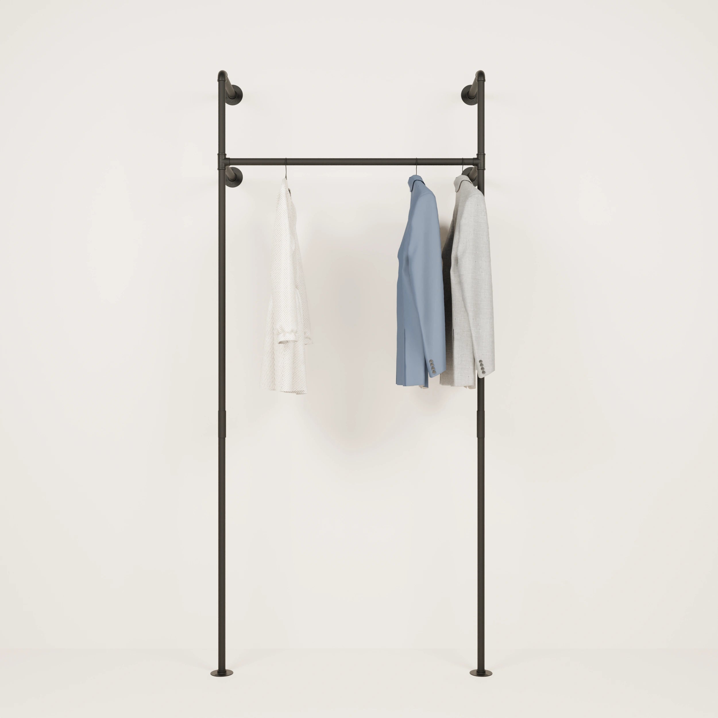 Kleider Stange im Industriedesign für Garderobe Industrial als Garderobensystem