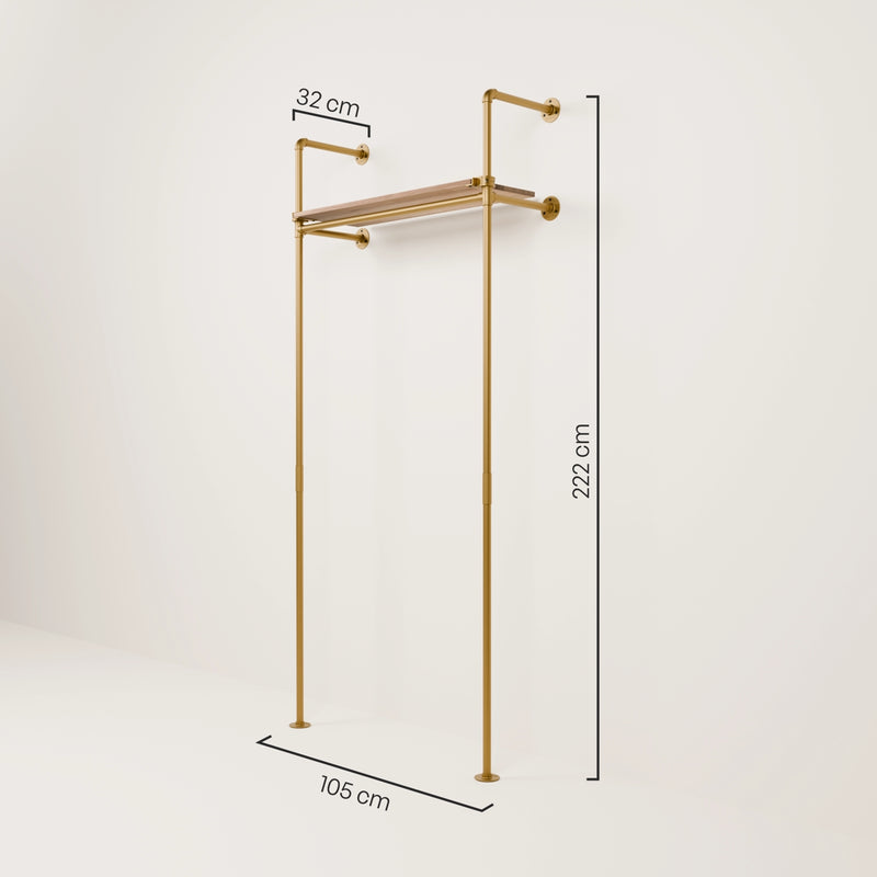 KIM 1 OAK – 1 Regalboden oben | Gold