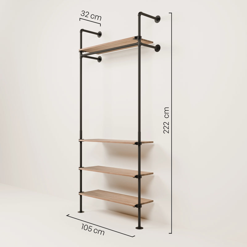 KIM 1 OAK – 4 ripiani