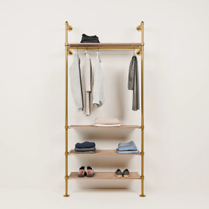 KIM 1 OAK – 4 Regalböden | Gold