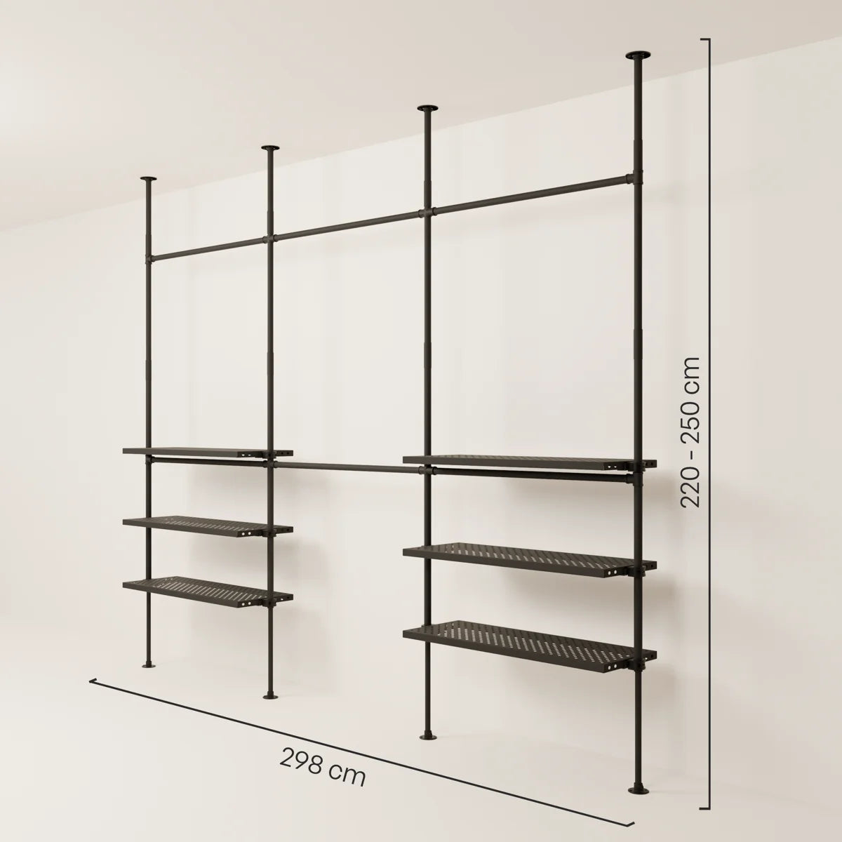 LOFT 3 METAL – 6 ripiani sul fondo