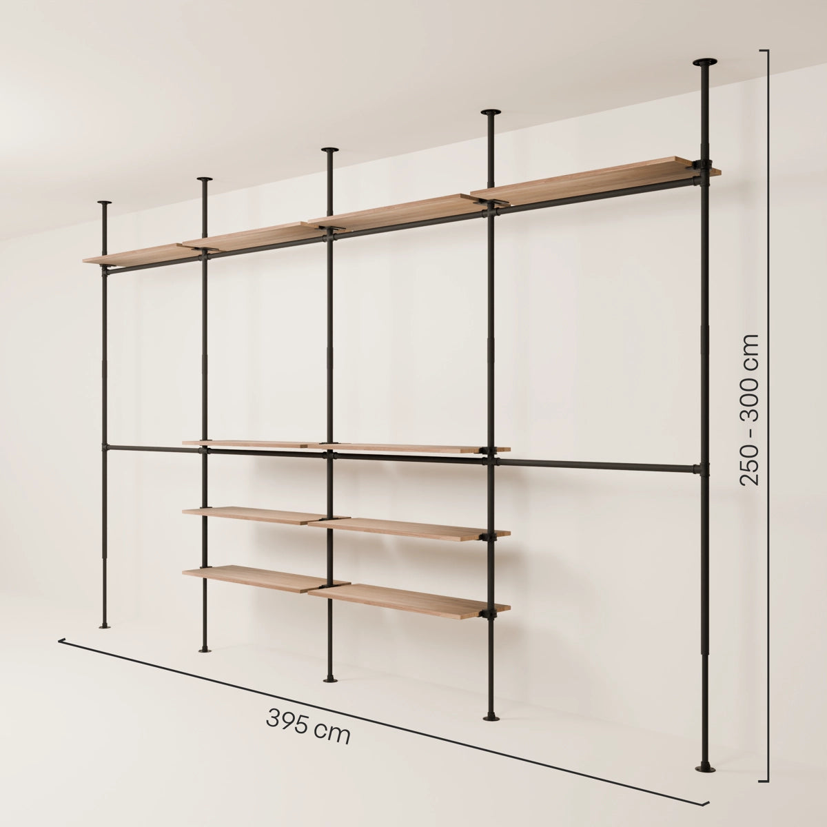 LOFT 4 OAK – 10 Regalböden