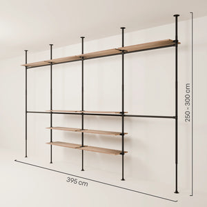 LOFT 4 OAK – 10 Regalböden