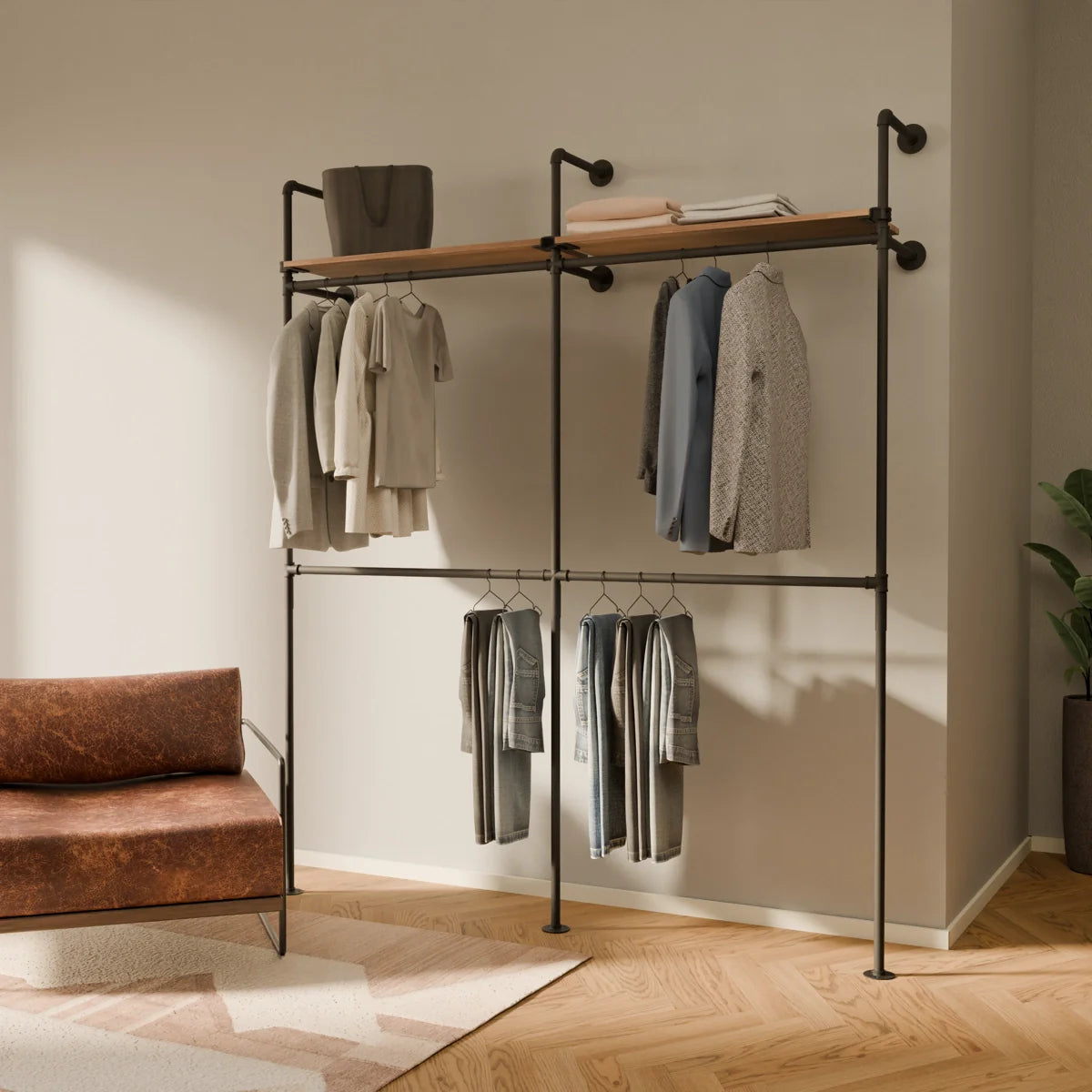 KIM DOUBLE 2 OAK – 2 étagères