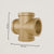 4-Fach Verbinder – Gold | Temperguss Fittings Gold