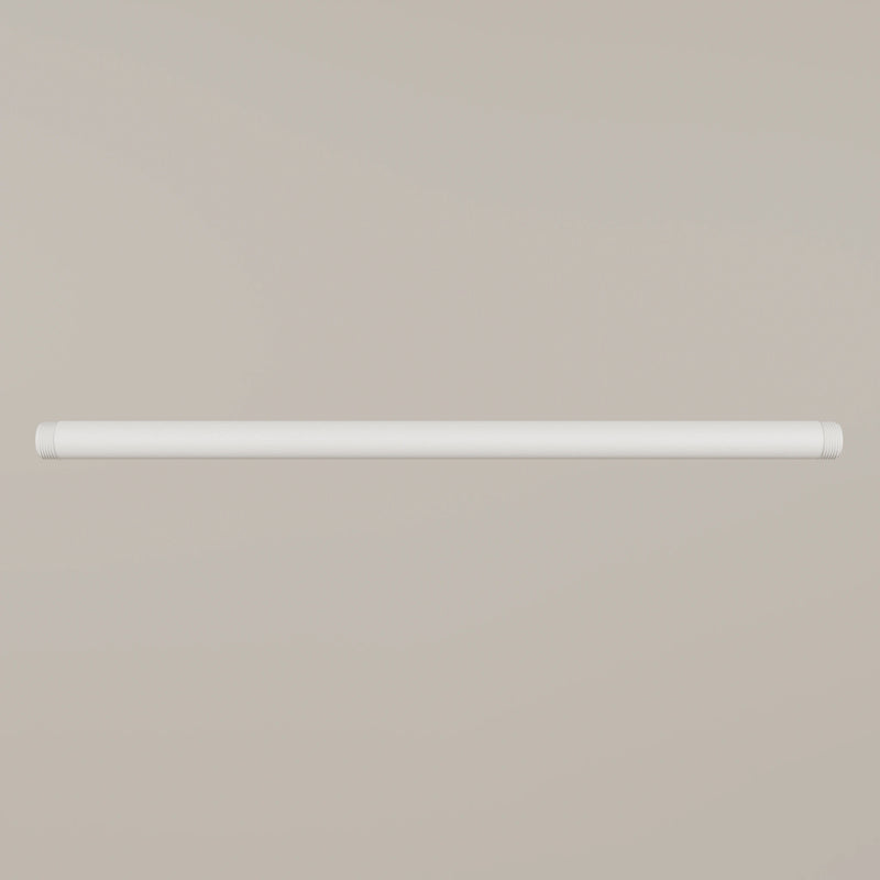 3/4" Wasserrohr mit Gewinde – Weiß | Verschiedene Längen | Pulverbeschichtet | Temperguss