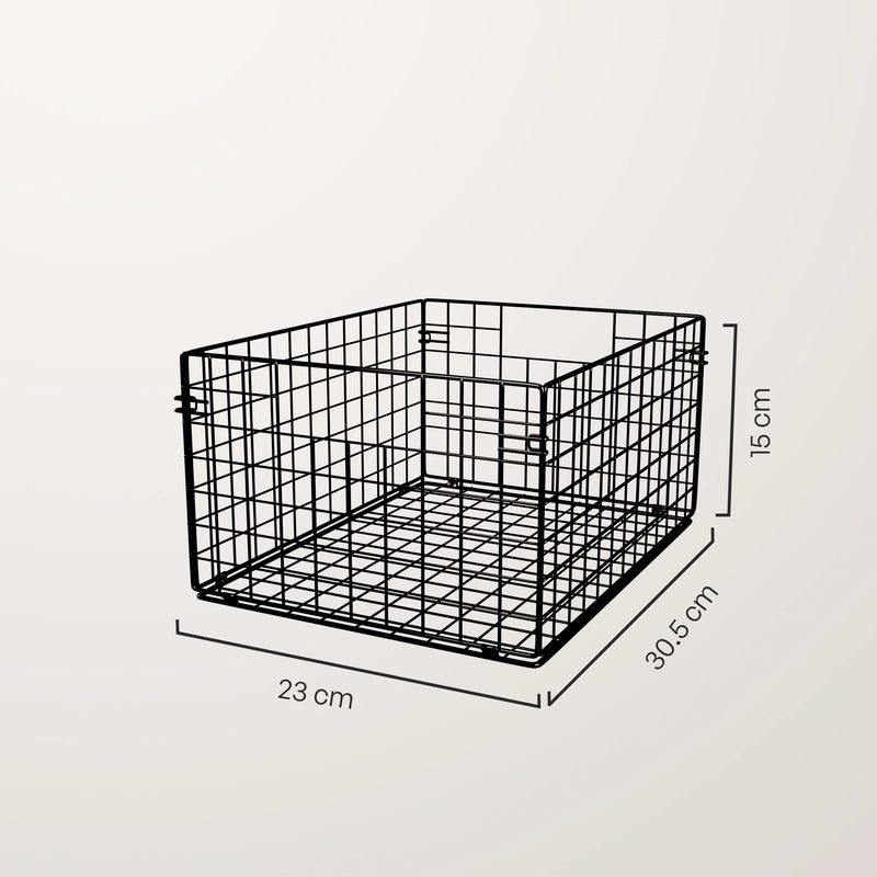 Cestino in metallo – Set da 2