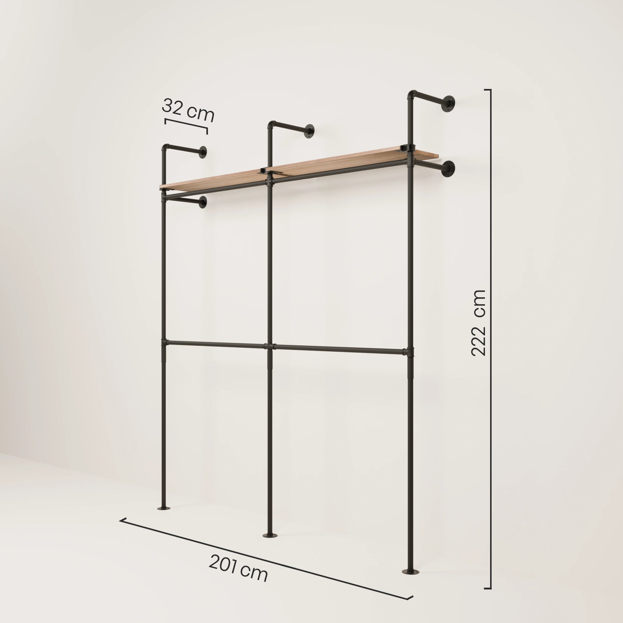 KIM DOUBLE 2 OAK – 2 étagères