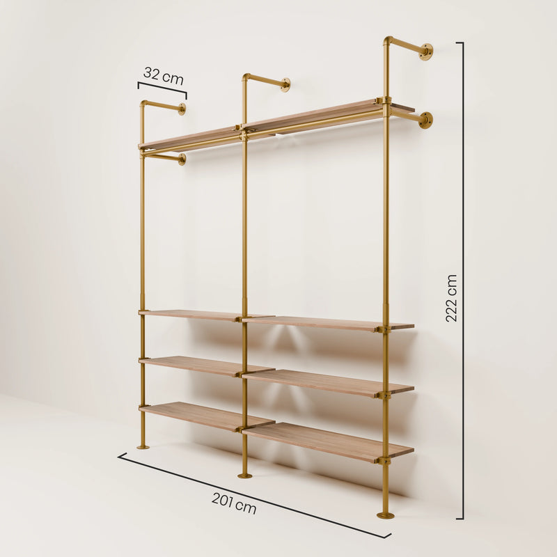KIM 2 OAK – 8 ripiani | oro
