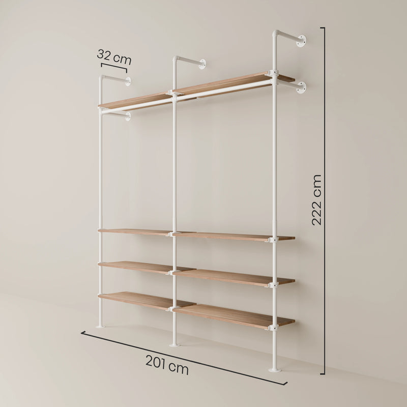 KIM 2 OAK – 8 ripiani | bianco