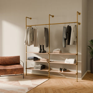 KIM 2 OAK – 6 Regalböden | Gold
