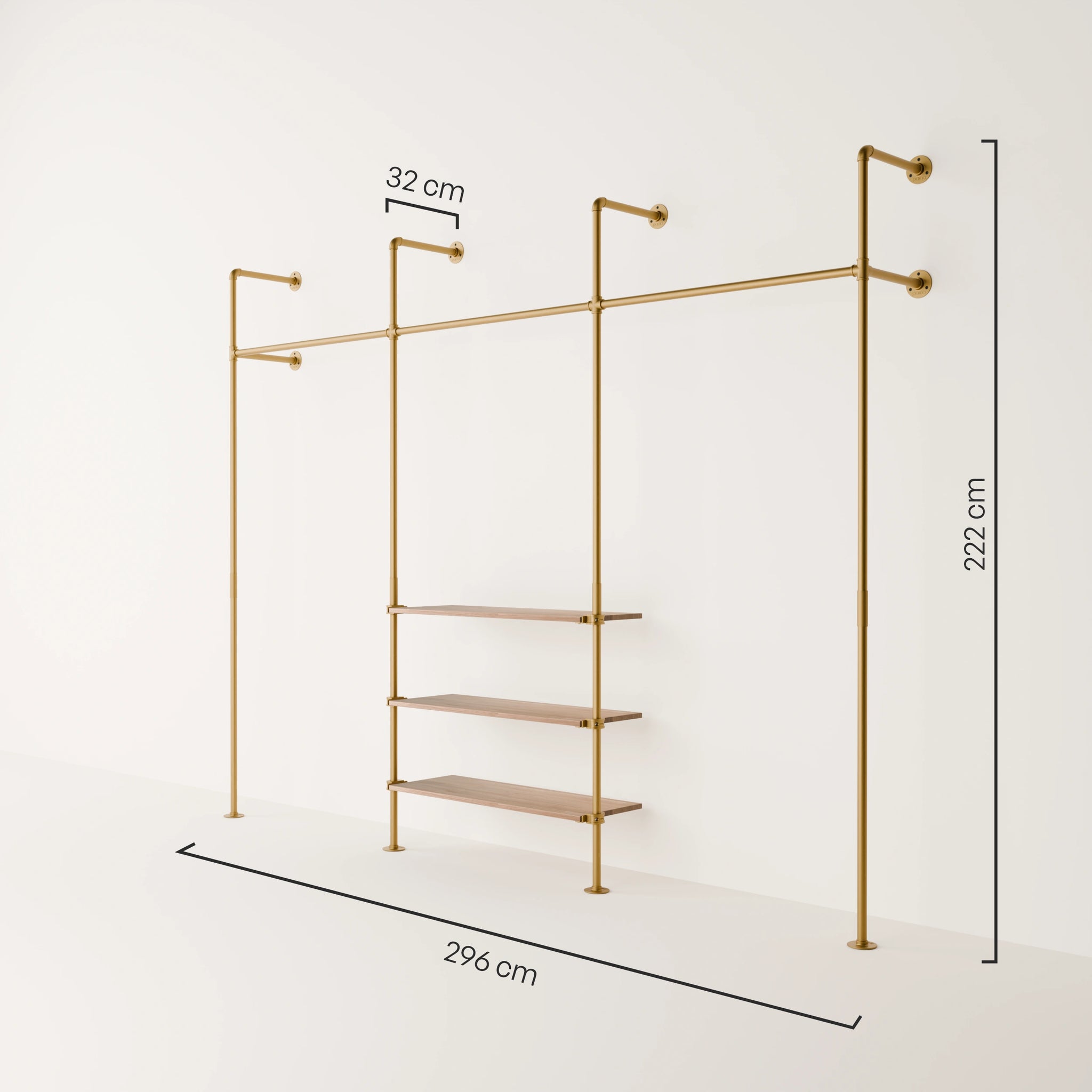 KIM 3 OAK – 3 ripiani | oro