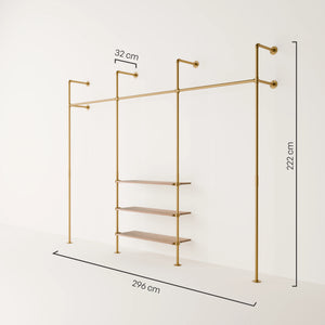 KIM 3 OAK – 3 ripiani | oro