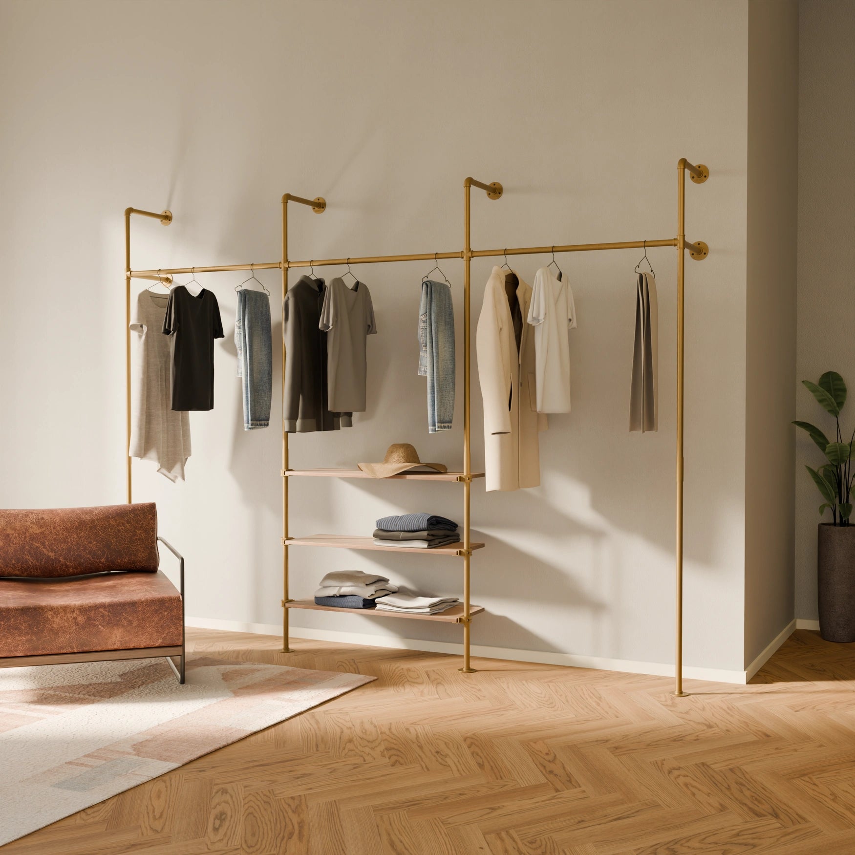 KIM 3 OAK – 3 ripiani | oro