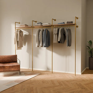 KIM 3 OAK – 3 top shelves | gold