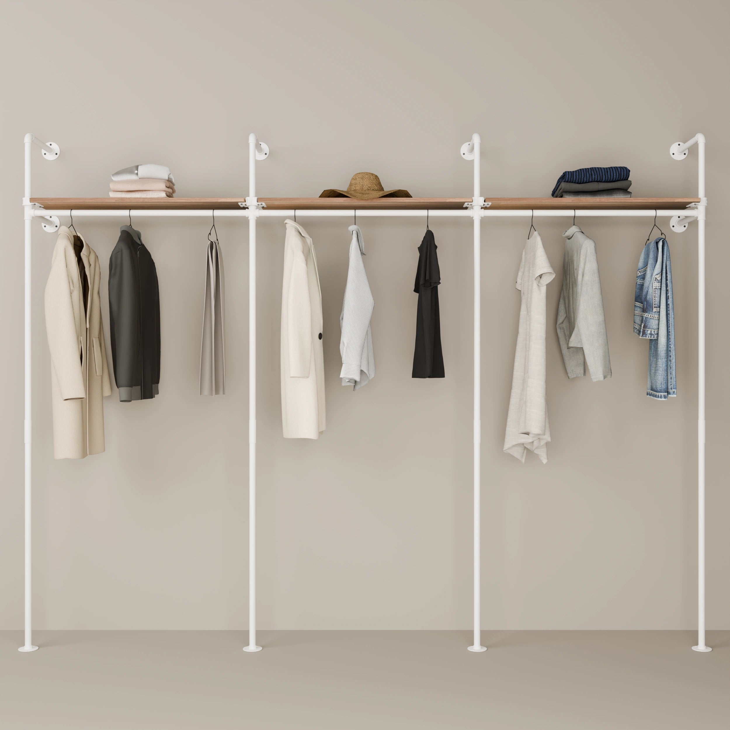 KIM 3 OAK – 3 Regalböden oben | Weiß