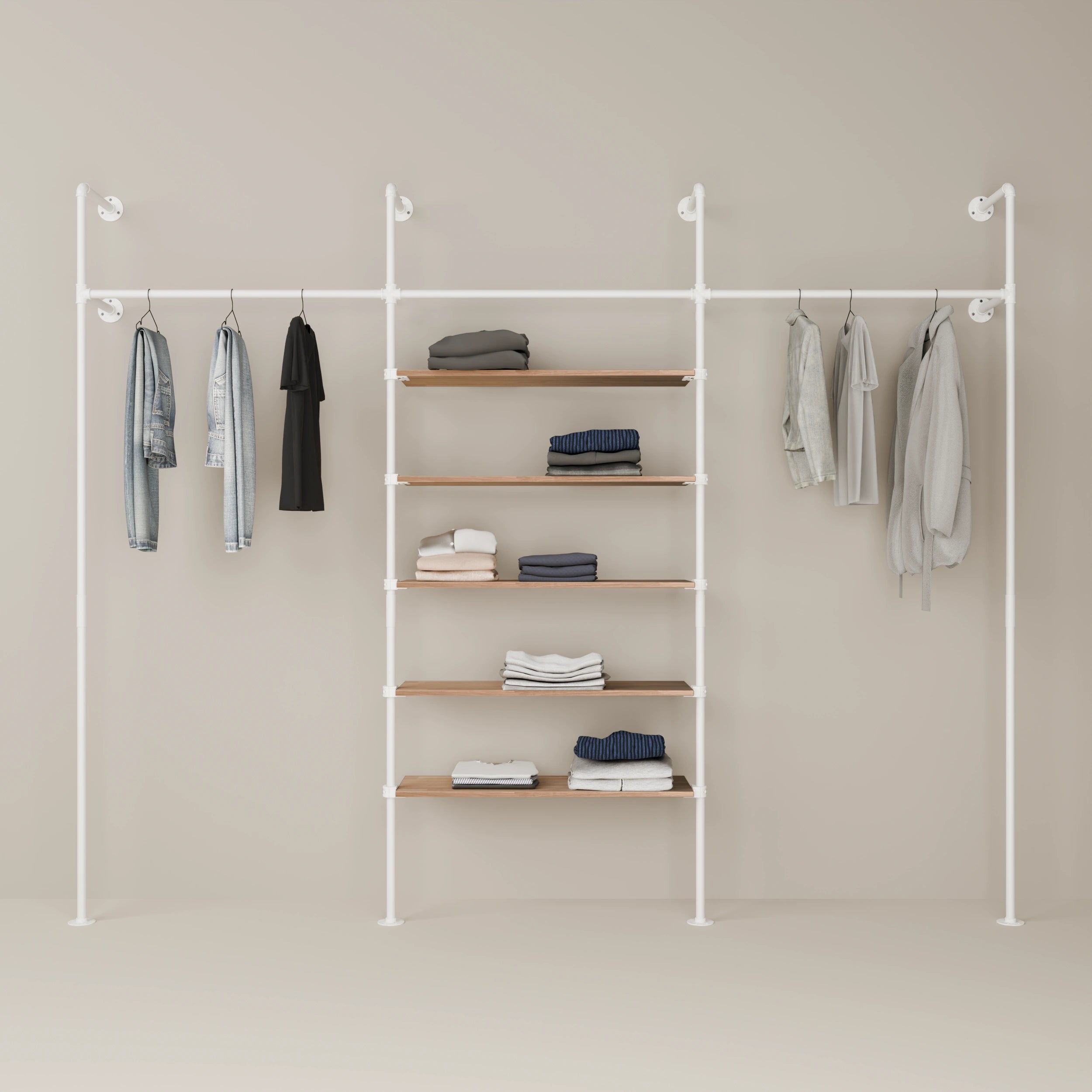 KIM 3 OAK – 5 Regalböden | Weiß