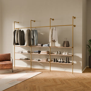 KIM 3 OAK – 9 Regalböden | Gold