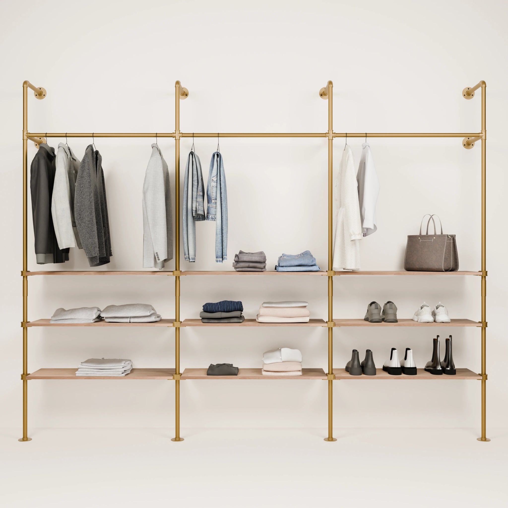 KIM 3 OAK – 9 Regalböden | Gold