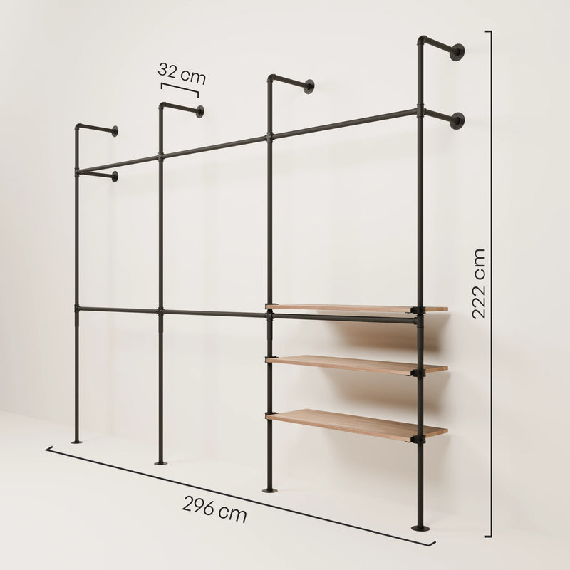 KIM DOUBLE 3 OAK – 3 étagères