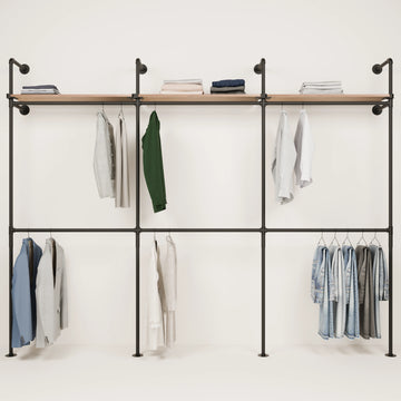 KIM DOUBLE 3 OAK – 3 étagères en haut