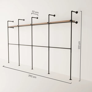 KIM DOUBLE 4 OAK – 4 Regalböden