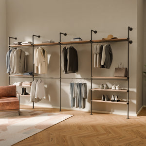 KIM DOUBLE 4 OAK – 10 Regalböden oben