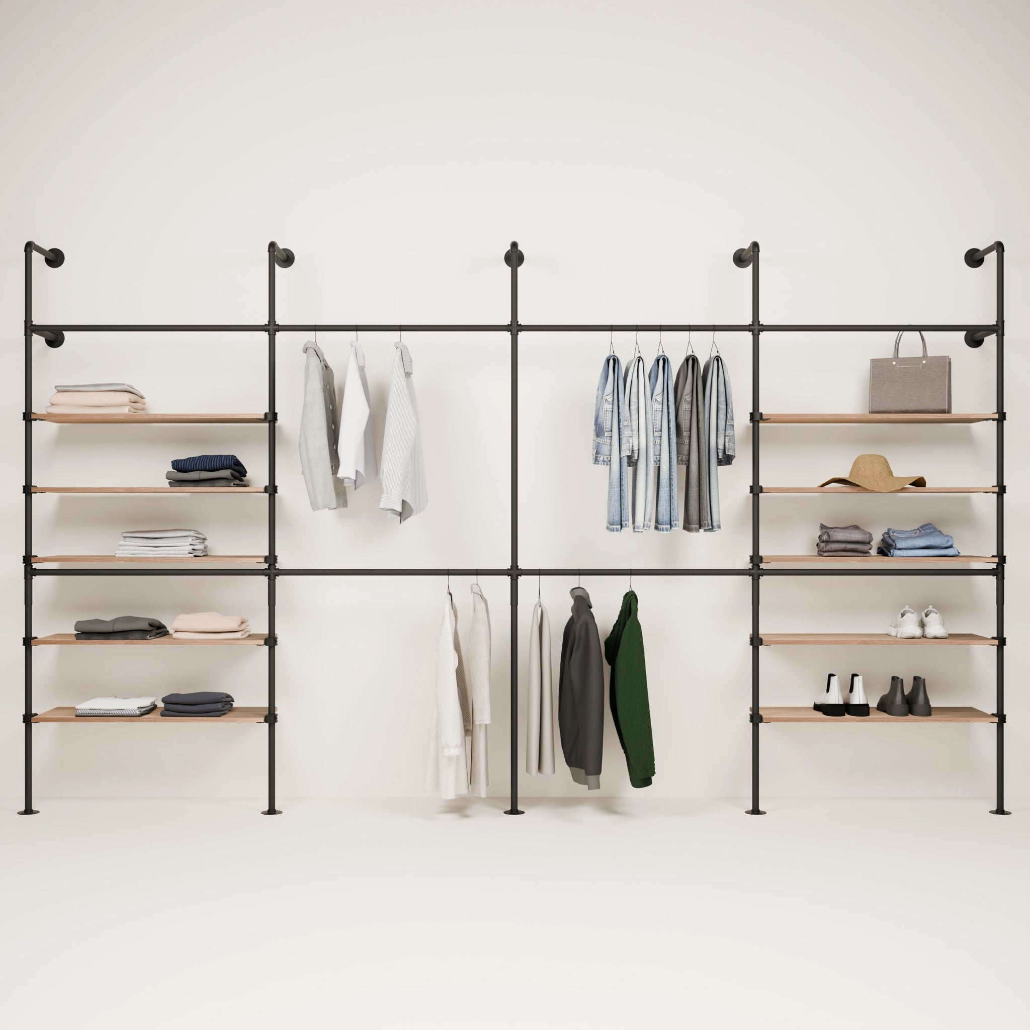 KIM DOUBLE 4 OAK – 10 Regalböden