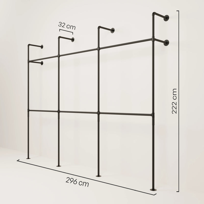 Wand Garderobenstange Maße