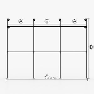 Fabricat pe măsură - KIM III Double – dulap industrial | design industrial | tuburi negre