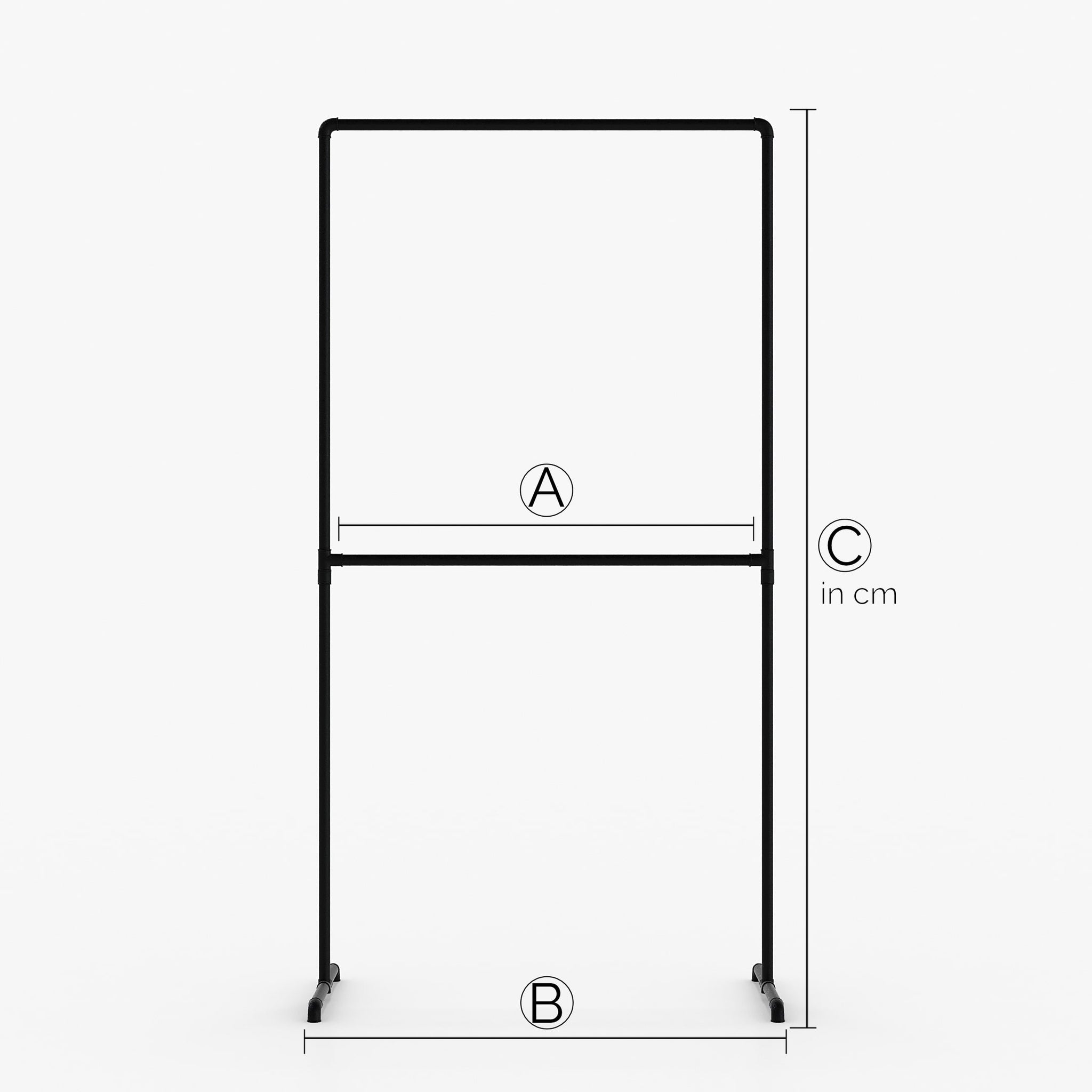 Feito à medida - LAS – Bengaleiro Industrial | design industrial | tubos pretos