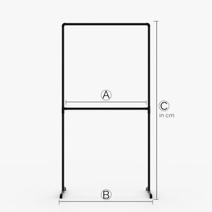 Sur mesure – LAS – Portemanteau Industriel | Design Industriel | Tubes noirs