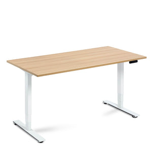 Oak - electric height adjustable desk